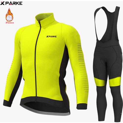 2020 New Winter Cycling Clothes Long Sleeve Clothing Riding Jersey Set Thermal Fleece Maillot Ropa Ciclismo Invierno Keep Warm