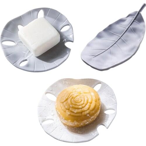 Starfish Drain Soap Tray Leaf Shape Soap Dish Creative Portable Soap Holder Jewelry Watch Storage Tray Bathroom Supplies