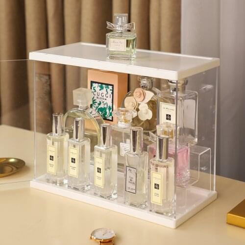 Cosmetic Perfume Display Stand Storage Box Makeup Organizer Lipstick Gel Nail Polish Makeup Desktop Sundries Storage Box Shelf
