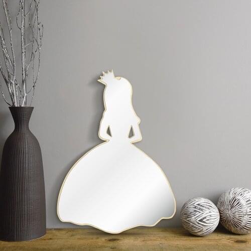 Princess Girl Decorative Wall Mirror Dressing Girl Wall Decor Hanging Interiors Home Decor Make-up Mirror Super Gifts