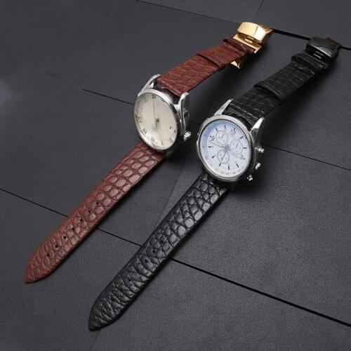 Crocodile Leather Watchbands For Longines LA GRANDE L2 L3 L4 Fold Clasp Strap Watch Accessories Watch Bracelet Watch Belt Chain