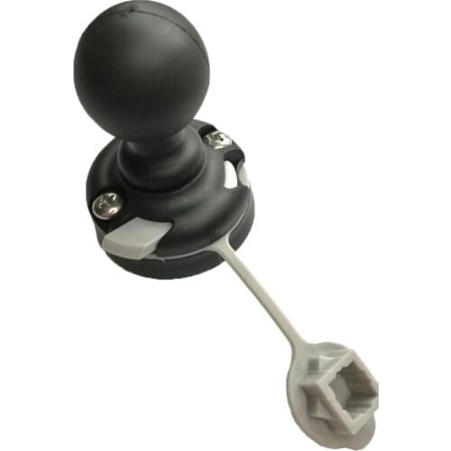 1.57" Kayak Fishing Black Ball RAM Ball With fishing rode holder mount base for Slide Rail