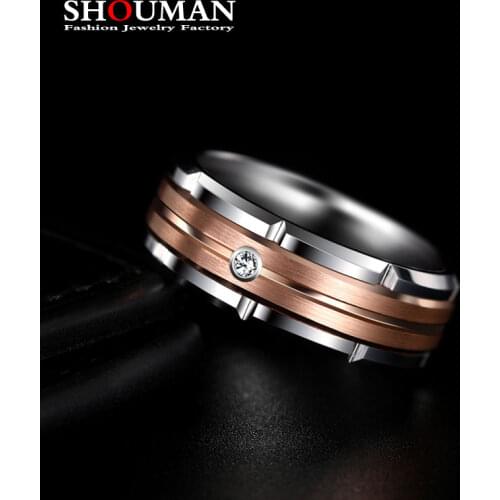 SHOUMAN Rings With Cubic Zirkonia For Women