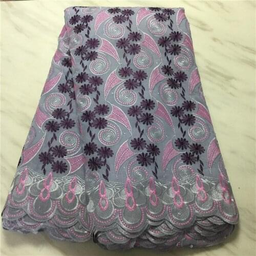 Swiss lace fabric 2020 high quality embroidery african cotton fabrics swiss voile lace in switzerland for nigerian 5yards