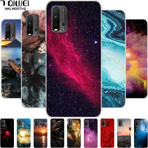 For Redmi 9T Case Silicone Soft Back Cover Phone Cases for Xiaomi Redmi 9T Case J19S TPU Space Funda Redmi9T 9 T 6.53'' Capa