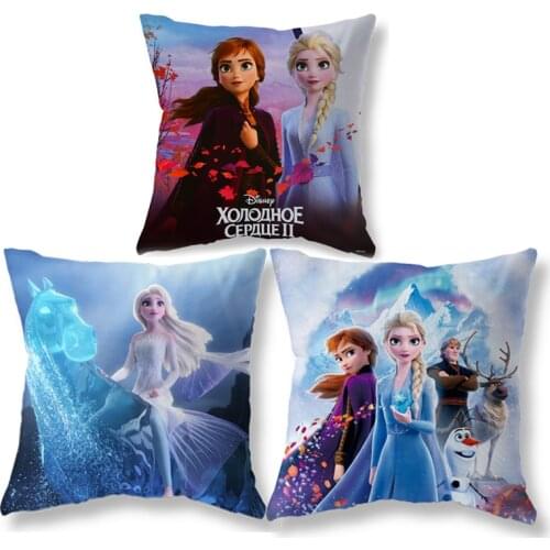 Discounts Frozen Elsa Anna Princess Girls Decorative/nap Pillow Cases Cushion Cover 1 Piece on Bed Sofa Children Birthday Gift