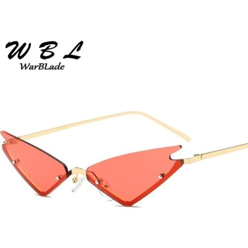 WarBLade 2019 Women Modern Sunglasses Men Sexy Vintage Rimless Brand Designer Small Rimless Triangle Sun Glasses Cool New