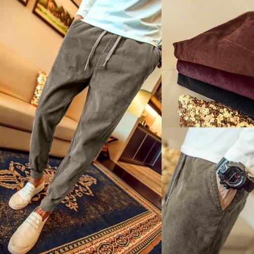 YaSuGuoJi Men's Corduroy Trousers