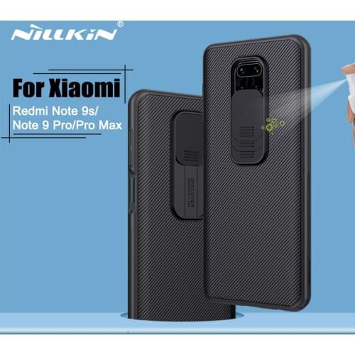 Redmi Note 9s Case NILLKIN CamShield Case Redmi Note 9 Pro Slide Camera Protect Privacy Back Cover Redmi Note9 Pro Max Case Etui