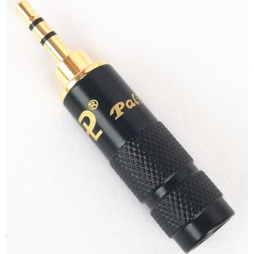1piece Gold plated 2.5mm Jack audio plug 3pole/4 Pole OD:6.5mm