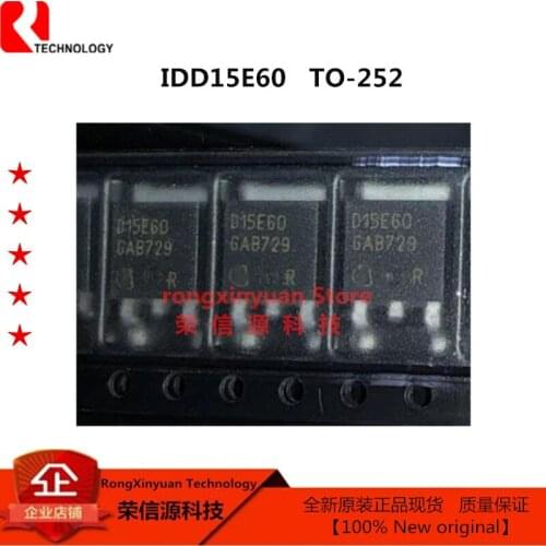 10 pcs/lot IDD15E60 Marking: D15E60 TO-252 Fast Switching EmCon Diode 600V/15A 100% New original