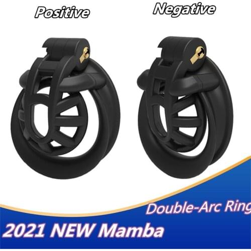 3D Mamba Light Chastity Cage 3D Printed Double-Arc Positive/Negative Cage Cock Cage Adult Sex Toys For Men Chastity Belt