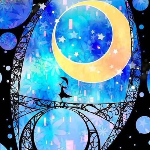 5D DIY Full Square Round Resin Diamond Painting "Its Crescent" Cross Stitch Embroidery Mosaic New Arrival Home Decoration