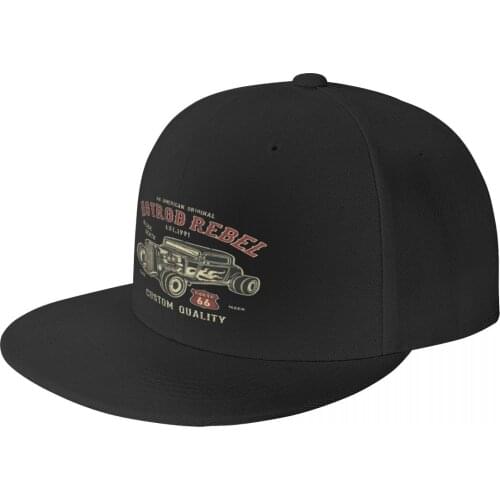 American Hot Rod Rebel Rider Custom Engine Garage Car Flames Baseball Cap Panama Hat Bucket Hat Womens Knitted Hat