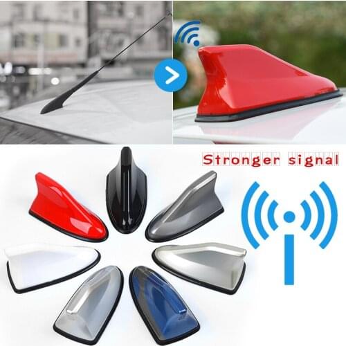Car Radio Shark Fin Car Shark Antenna Radio FM Signal Design for All Cars Aerials Antenna Car Styling Car Accessories