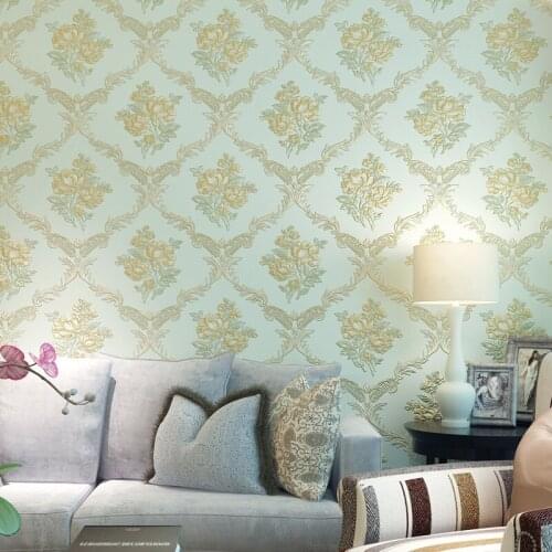 Beibehang Thicken Pastoral Floral Wallpaper roll papel de parede 3D Wall Paper Mural Wall paper for living room papel wall
