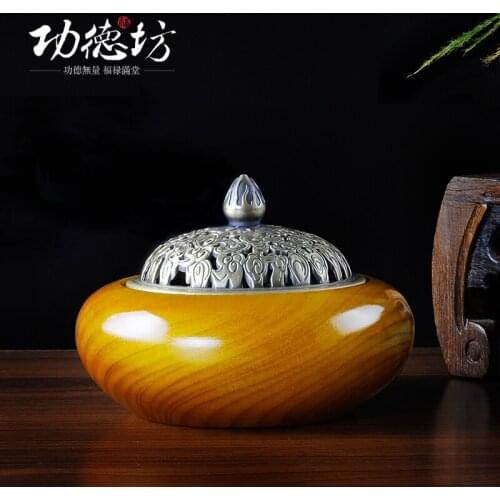 Wooden incense burners Phoebe quality incense coil furnaces household incense gift pack mail premium fragrance oil burner
