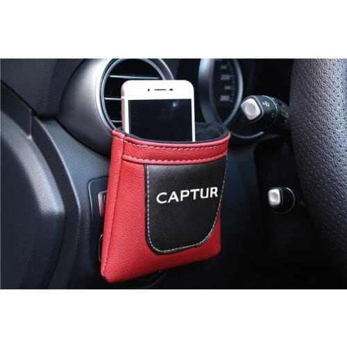 For Renault Captur Pu Leather Air Outlet Car Air Vent Stow Tidy Storage