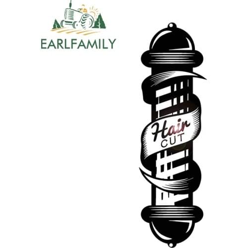 EARLFAMILY 13cm x 3.9cm for Barber Shop Car Assessoires Stickers Vinyl Funny Decal Campervan Car Door Protector Decals Decor