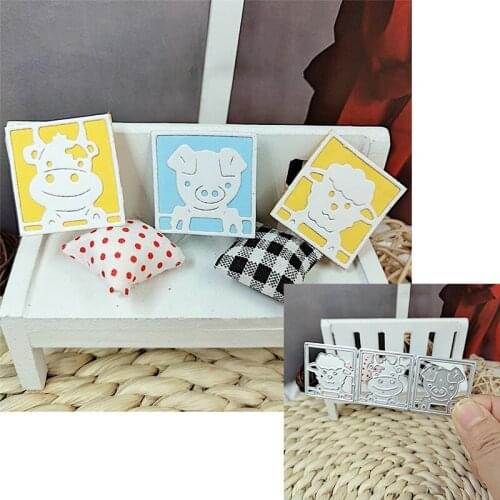 Suitable for festival metal cutting mold and scrapbook diy paper craft 3D photo album animal dog sheep 2020 NEW