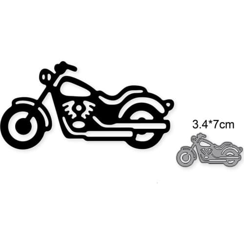 Metal Cutting Dies Stencils motorcycle for DIY Scrapbook Photo Album Paper Card Decorative Embossing New Die Cut