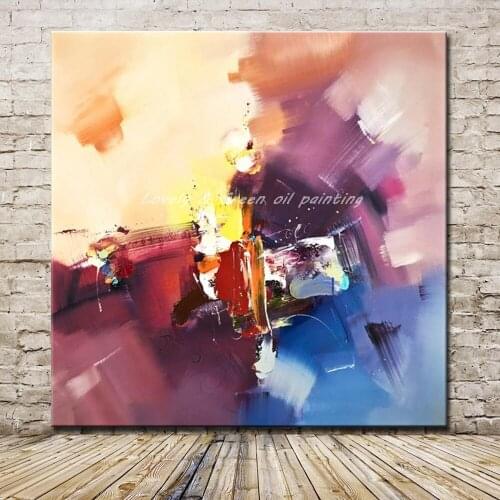 Mintura Hand Painted Modern Abstract Oil Painting On Canvas Wall Art Picture For Living Room Home Decoration Pop Art Poster Gift