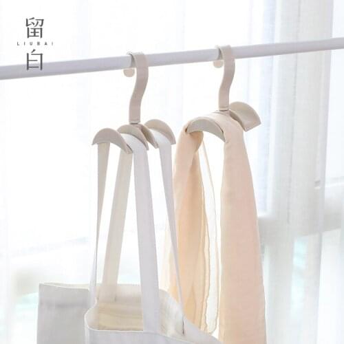 Dormitory multifunctional wardrobe hanger creative plastic nail-free hook tie bag storage rack clothes hook