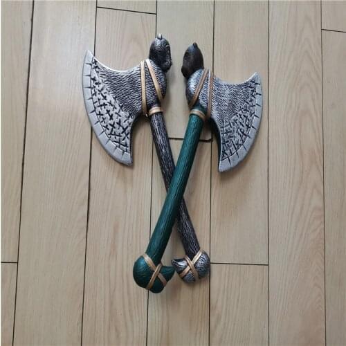Cosplay 2 Style Cute Bear Head Axe Prop Halloween Role Playing Movie Game Cosplay Axe Prop 42CM PU Weapon Model Wonderful Toy