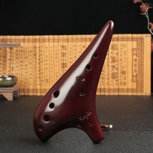 SevenAngel 12 Holes Ocarina Key of Alto G Professional Okarina Handmade Musical Instrument Good Sound Flute School Student