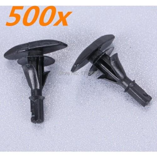 Set of 500 Pcs For Ford N806289-S Nylon Weatherstrip Rivet Retainer Fastener Car Clips 5x15 mm