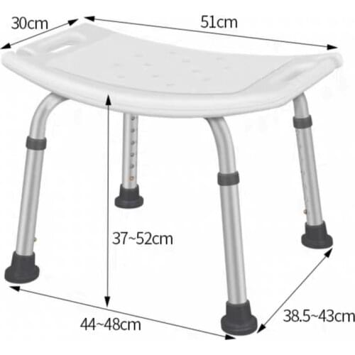 Non Slip Bath Seat Height Adjustable Shower Chair Stool Older Pregnancy Child Disabled Home Chair Bathroom Toilet Easy Clean