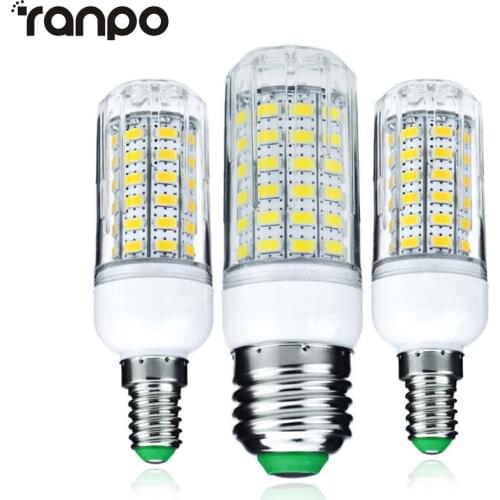 NEW LED Lamp E27 E14 3W 5W 7W 12W 15W 18W 20W 25W SMD 5730 Corn Bulb 220V Chandelier LEDs Candle light Spotlight Home Lighting