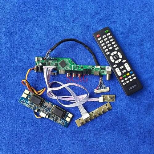 Fit LM200WD1/LTM200KP01/LTM200KT01/M200O1 Signal Analog 30 Pin LVDS kit 1600*900 4-CCFL AV VGA USB HDMI-compatible Drive Board