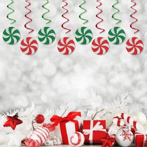 Christmas Spiral Hanging Decoration Home Pendant Christmas Ornaments For Celebration Party Decoration Scene Layout