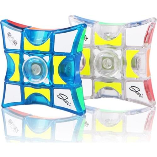 QiYi Mofangge Spinner Cube Educational Learning Toys For Children Adult 1x3x3 Speed Magic Puzzle Fingertip Magic Cube Games