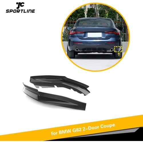 Carbon Fiber Rear Bumper Splitters For BMW 4 Series G82 2020 2021 Car Rear Bumper Splitters Lip Cover