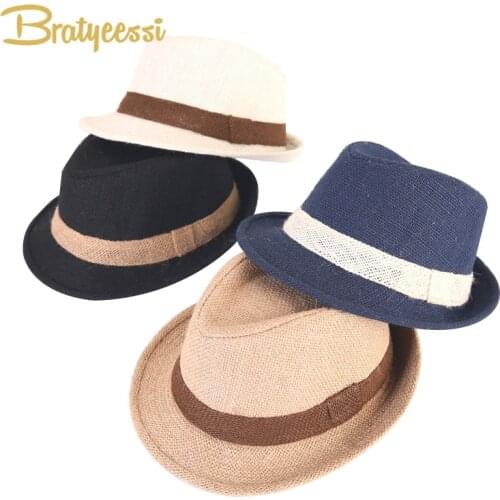 Fashion Baby Hat Summer Autumn Jazz Fedora Cap Baby Boy Hat Beach Kids Cap for Boys Girls Children Hats