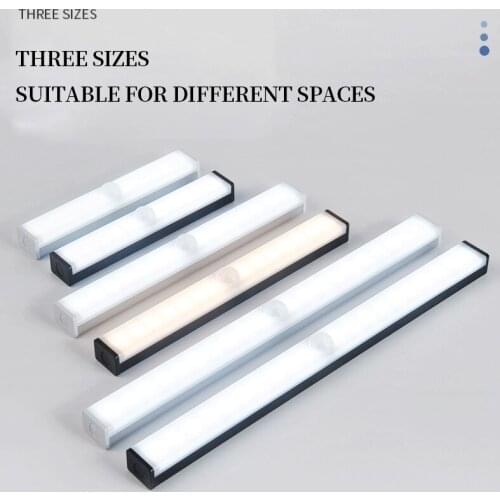 LED Motion Sensor Closet Light 6 10 14 20 60 LEDs Under Cabinet Light Magnetic Night Lamp For Kitchen Stairs Wardrobe Cupboard