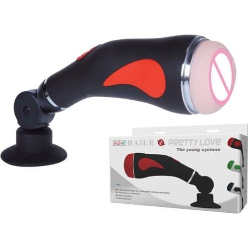 Hands Free Vibrating Realistic Electric Vagina Male Masturbator with Suction Toy sex shop adult games sex toy for couple