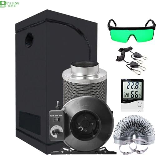 BEYLSION Top Quality Grow Tent For Grow Light Growbox Set + Fan Flter LED Grow For Indoor Greenhouse Grow Plant Growing Lamps