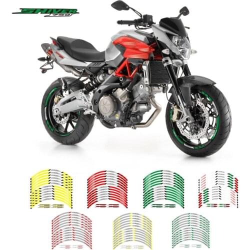 Motorcycle Outer Tire Wheel Hub Sticker Reflective Moto Racing Accessories Rim Decoration Decal For APRILIA SHIVER750 shiver 750