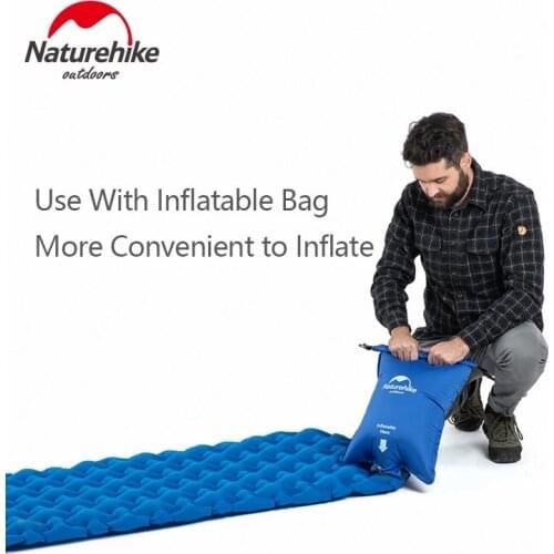 Naturehike Lightweight Nylon TPU Waterproof Inflatable Bag Portable Folding Picnic Camping Hiking Swimming Air Bag for Mat