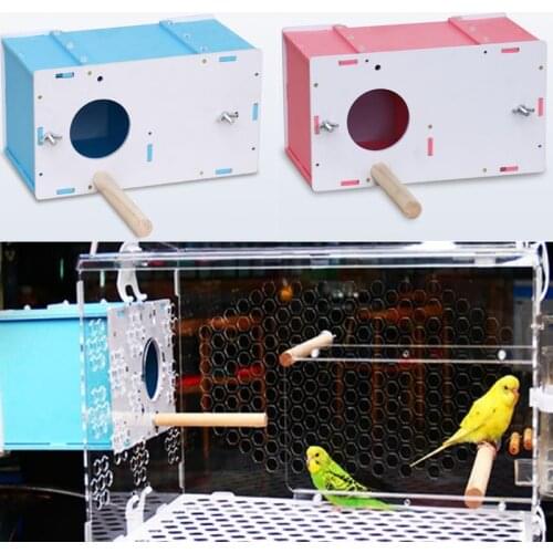 Pet Bird Breeding Box Parakeet Budgie Cockatiel Breeding Box Nest Box Nest Isolation Birdhouse