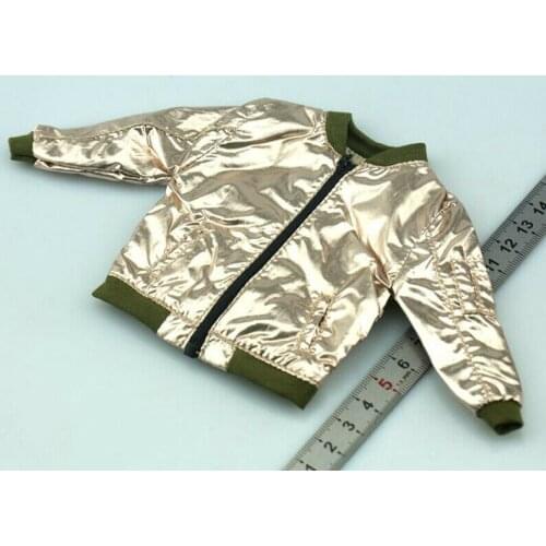 1/6th Gold Baseball Shirt Jacket Model for 12" Male Figure Doll