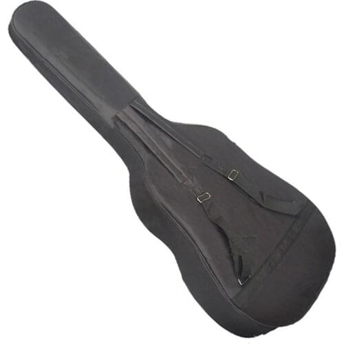 1pcs Black Waterproof Double Straps 41" Acoustic Guitar Backpack Gig Bag Guitar Case With 5mm Thickness Sponge Padded