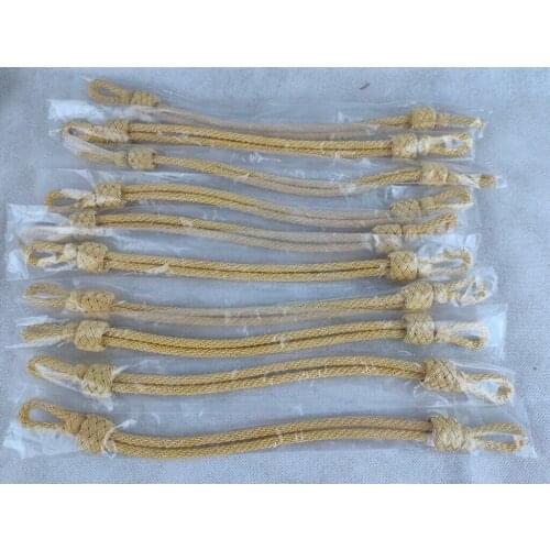 10PCS WWII German Officer Visor Hat Chin Cord Golden (high quality Metal Wire)