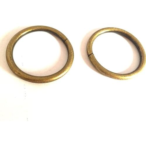 100PCS 3.8mm thickness DIY Leather Craft Bag Strap Accessories Metal O Ring Buckle 30mm