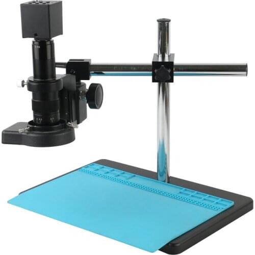 1080P 4K UHD 8MP CMOS Industrial Lab PCB Soldering Video Microscope Camera + 180x 300x C Mount Lens + 144 LED Ring Light