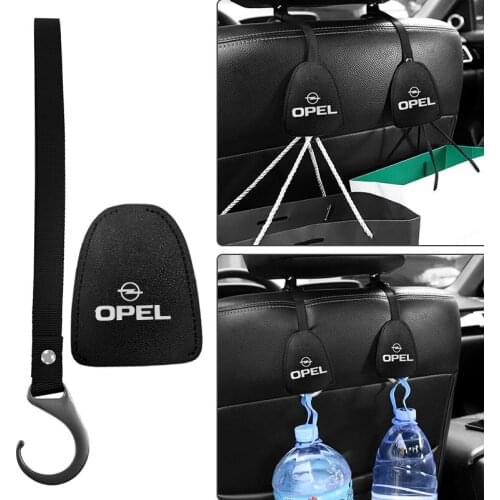 2pcs Car Badge Seat Back Hook Headrest Hanger Holster Hook for Opel Astra H G J Insignia Mokka Zafira Corsa Vectra C D