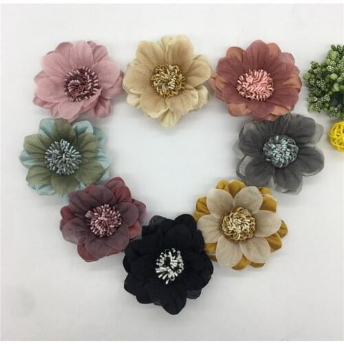 3D flower Christmas wreath Matte Cloth Home Decoration Artificial Flower DIY Valentines Day Gift for Needlework Scrapbooking